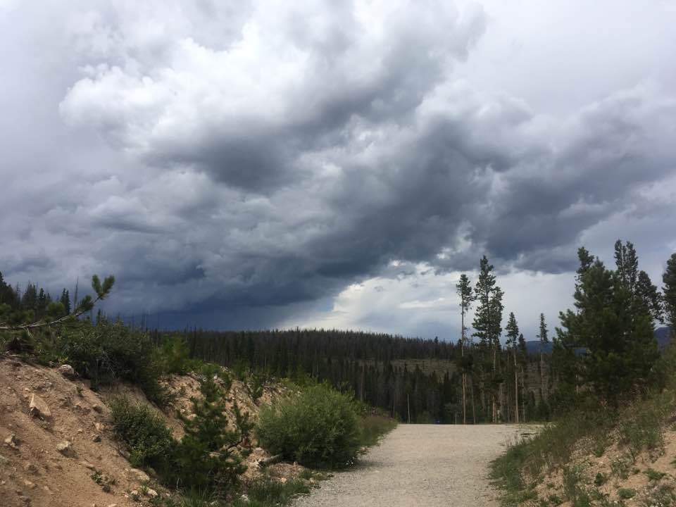 Lily Pad Lake trail weather coming